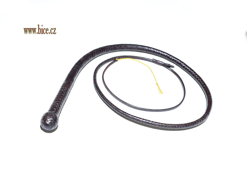 12HBH220_1 Hadí bič z hovězí kůže v délce 2,2 m