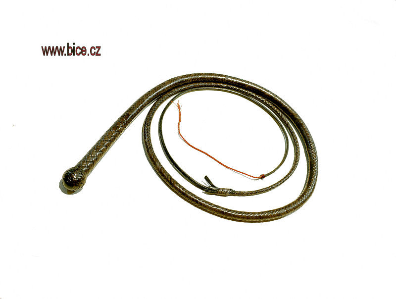 16HBJ270_1 Hadí bič z jelení kůže v délce 2,7 m
